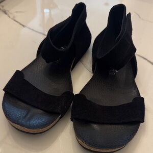 Pedro Garcia Black Suede Sandals